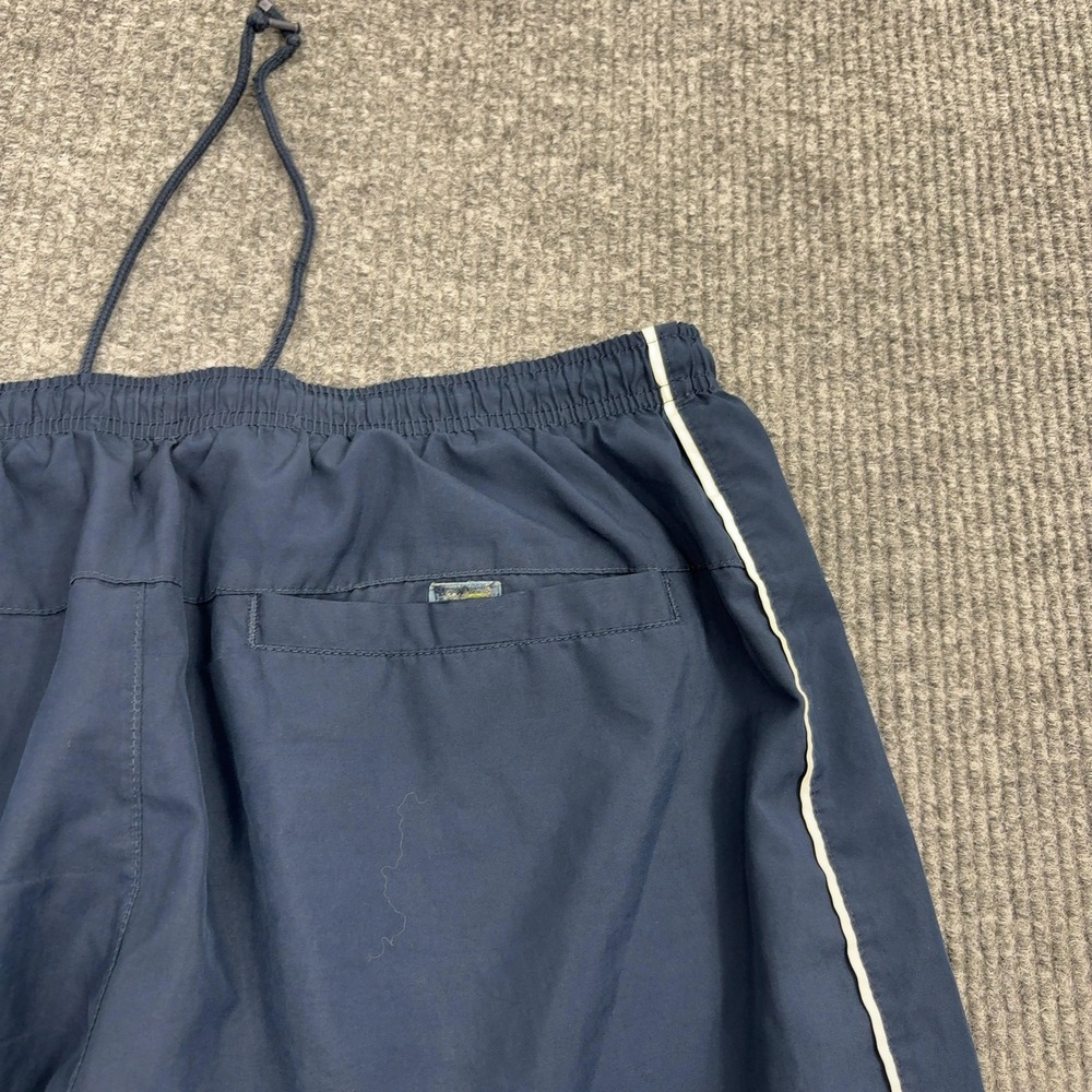 Vintage Nike Track Pants Mens XL Navy Blue Polyester White Piping Sportswear - Picture 8 of 9